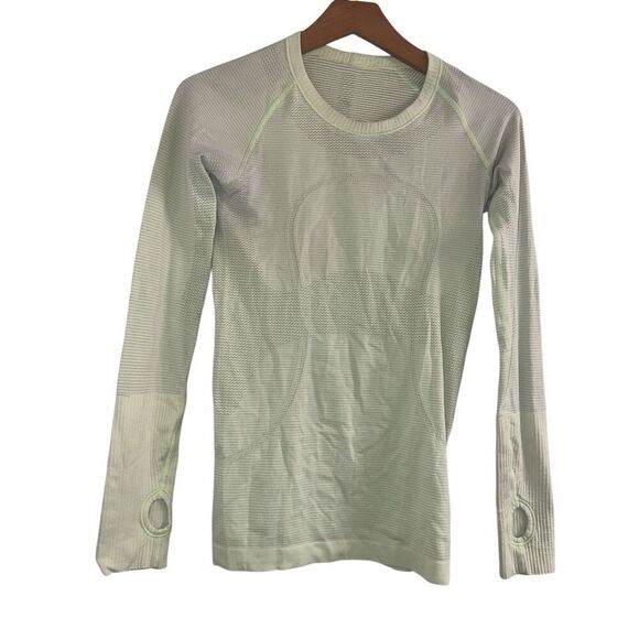 ✨Lululemon Citrus Swiftly Tech Long Sleeve Crew Sz 4 Top✨ - Picture 8 of 12